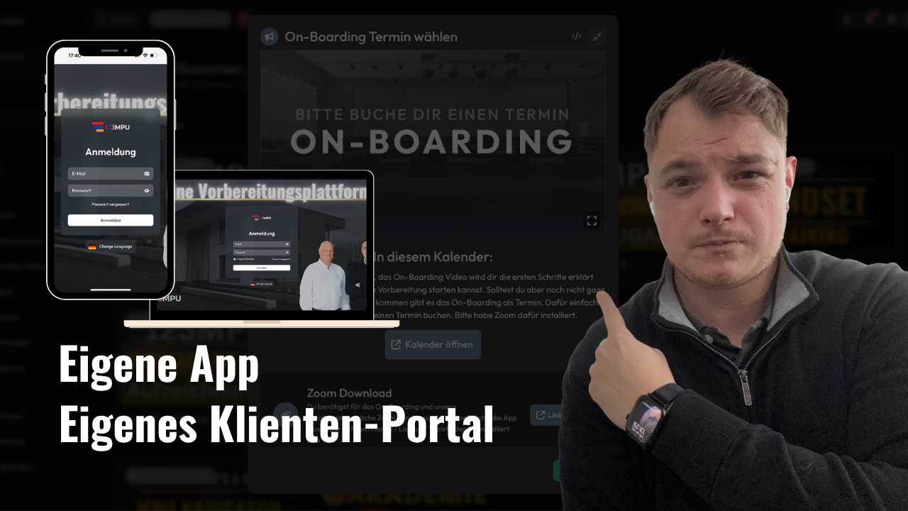 123MPU – Eigene App und Klienten-Portal